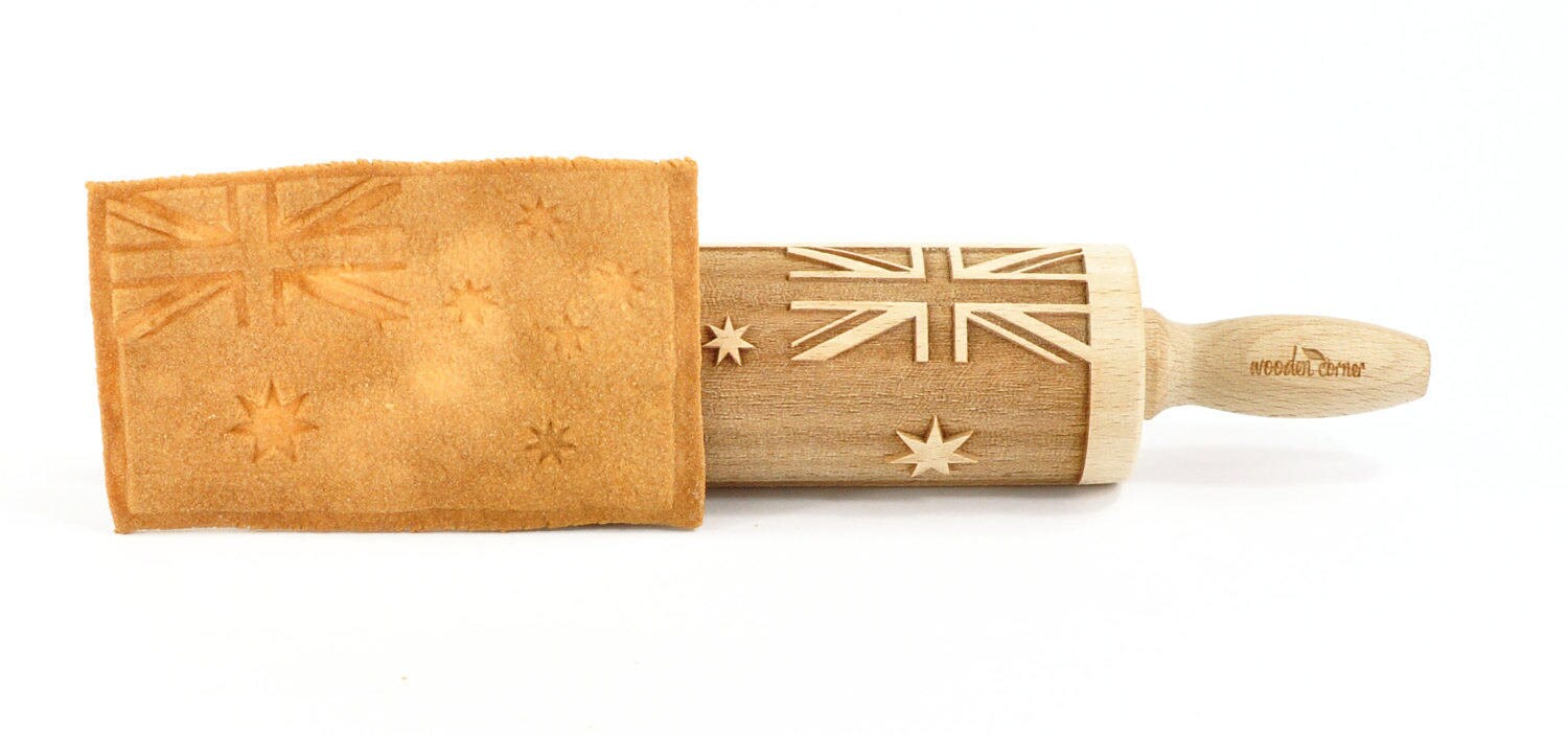 Australia Day MINI Embossing Rolling pin engraved rolling Etsy