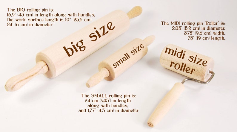 No. R138 CUTE BUNNIES Rolling Pin, Engraved Rolling Pin, Rolling Pin, Embossed Cookies, Wooden rolling pin image 6