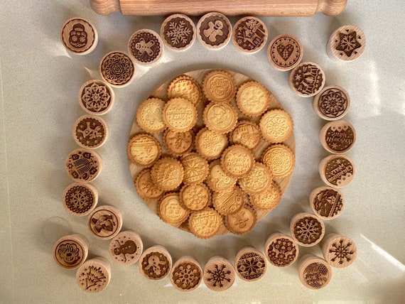 Moule à Biscuits en Bois 3D, Gaufrage, Timbre, Cachet Postal
