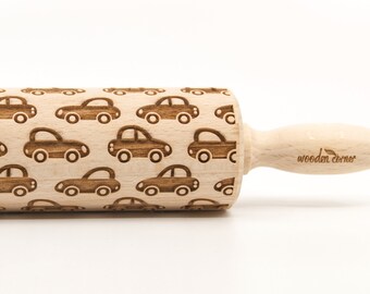 No. R110 CAR pattern-  Embossing Rolling pin, engraved rolling pin (no. 110)