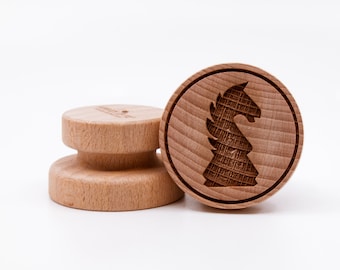 No. 236 Wooden stamp deeply engraved chess jumper, Christmas gift, Wooden Toys, Stamp, Baking Gift,
