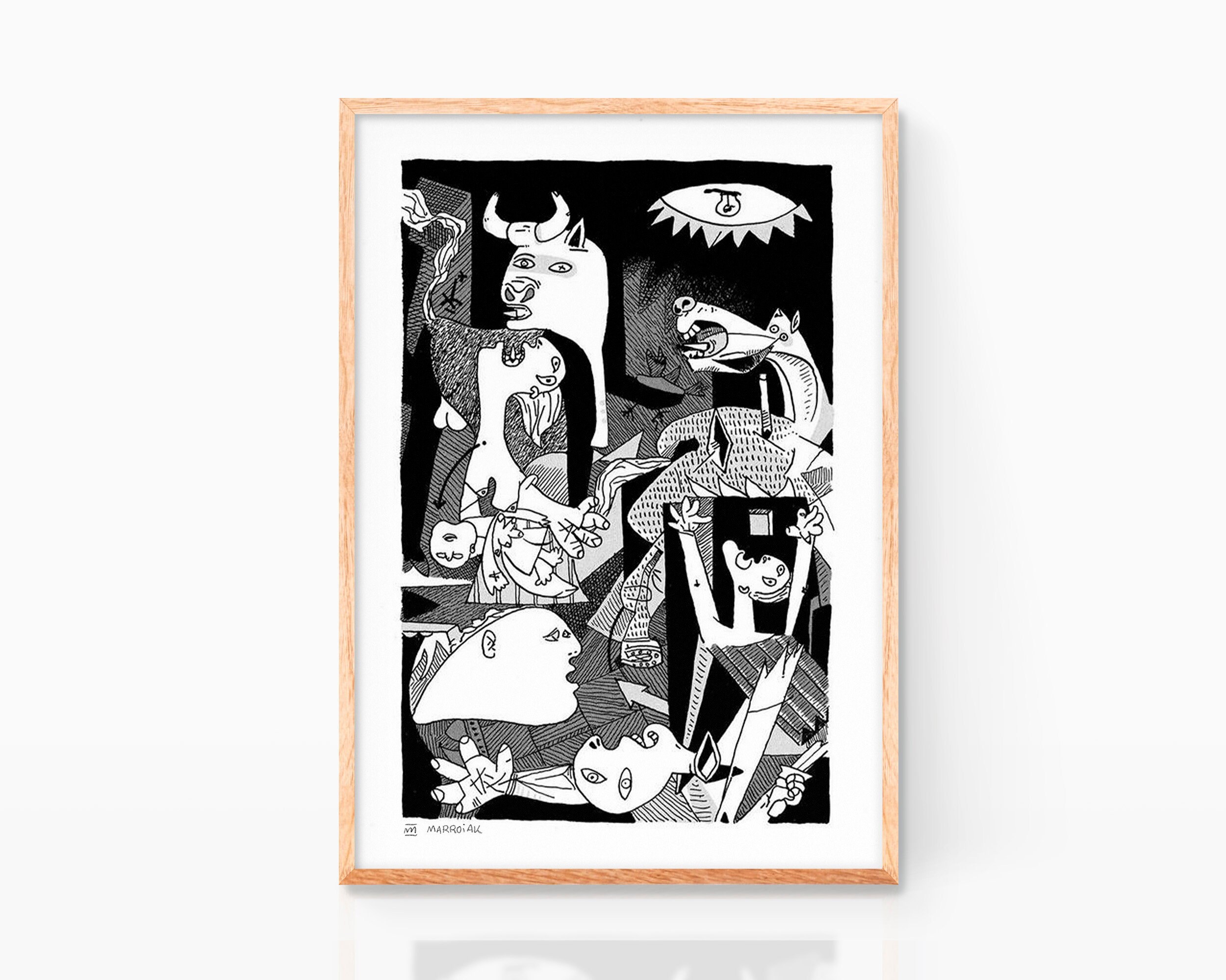 Pablo Picasso Guernica Druck Fine Art auf Leinwand Canvas Moderne Malerei Pablo Picasso Guernica Druck Fine Art auf Leinwand Canvas Moderne Malerei