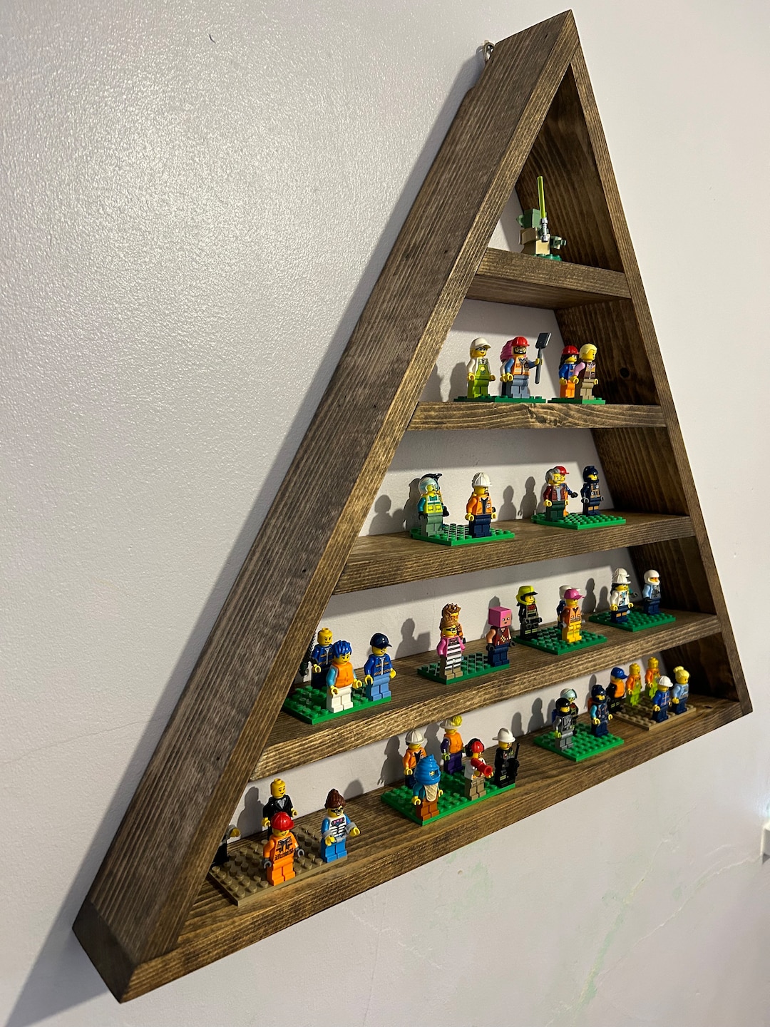 Triangle Display Frame Large Triangle Display Shelf - Etsy