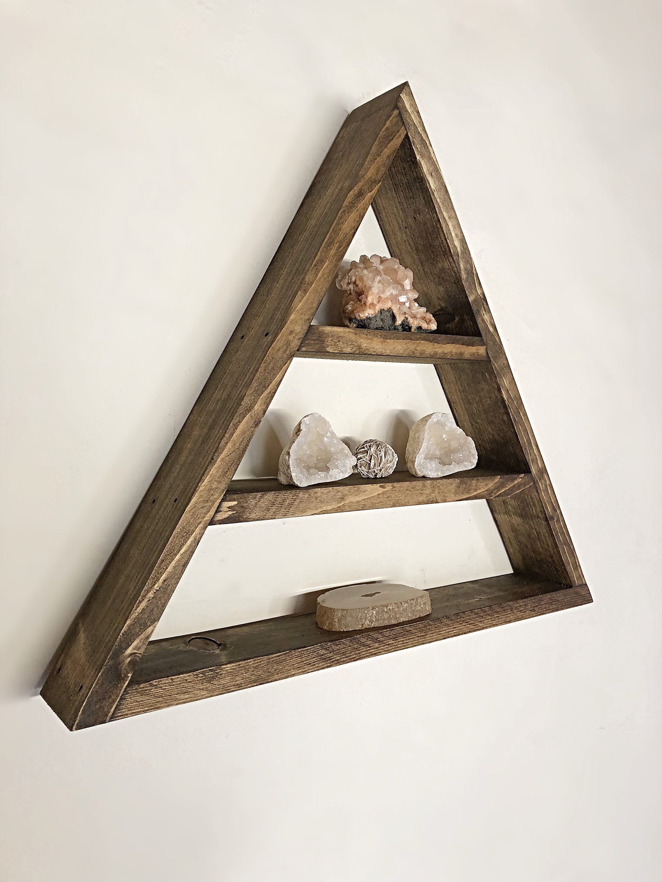 Triangle Altar Altar Shelf Crystal Storage Altar Wall Etsy UK
