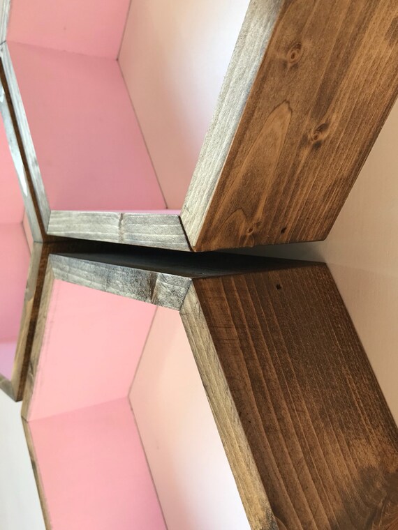 m50 Pink Shelf Pink Hexagon Wall Shelf Shelving