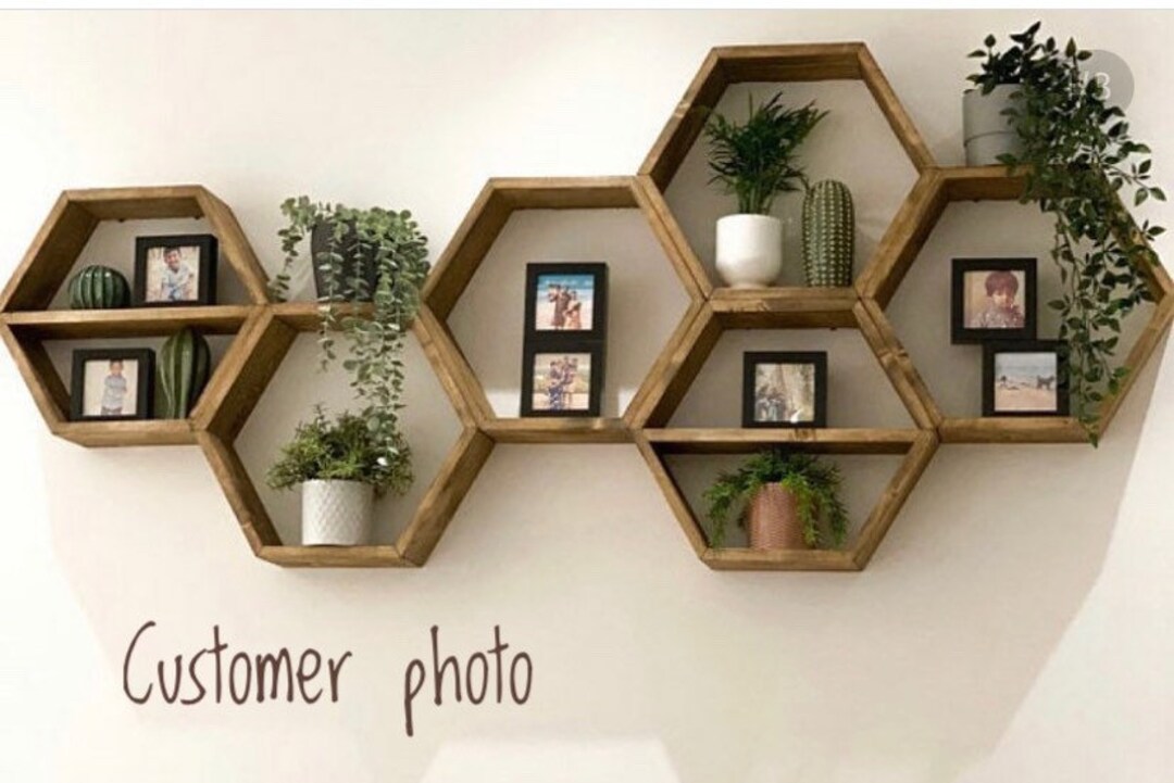 Large Hexagon Shelf, Hexagon Shelves, Shelf,