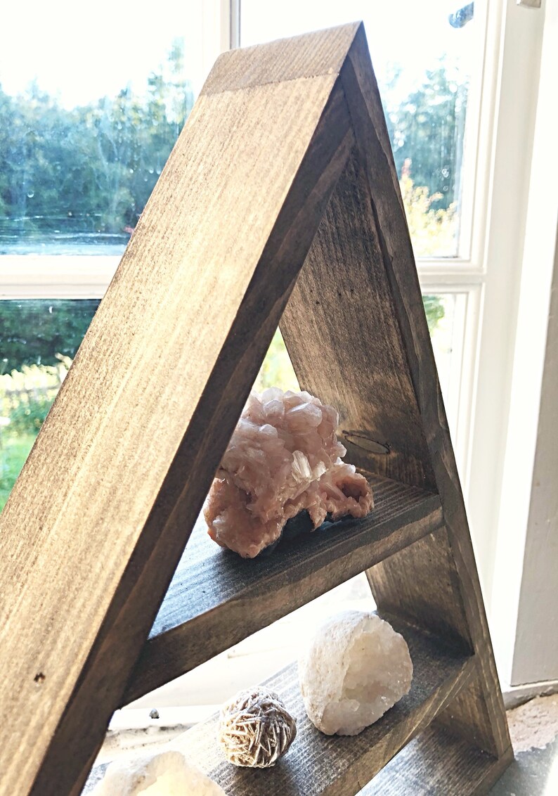 Triangle Altar Altar Shelf Crystal Storage Altar Wall Etsy UK