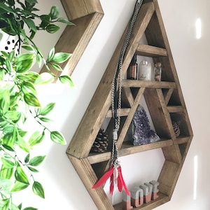 Display shelf for crystals, Chakra, Large crystal display shelf, crystal display shelf, crystals, bhuda, crystal display, altar