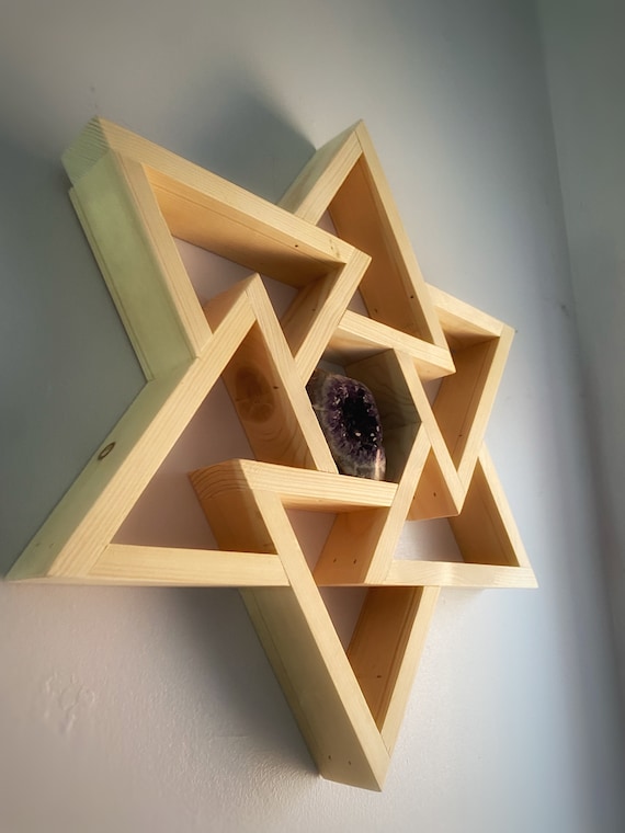 Wooden star shelf discount