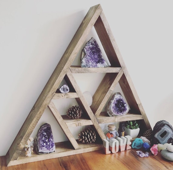 XL Altar Triangle Altar Altar Shelf Floating Altar Wooden Etsy UK