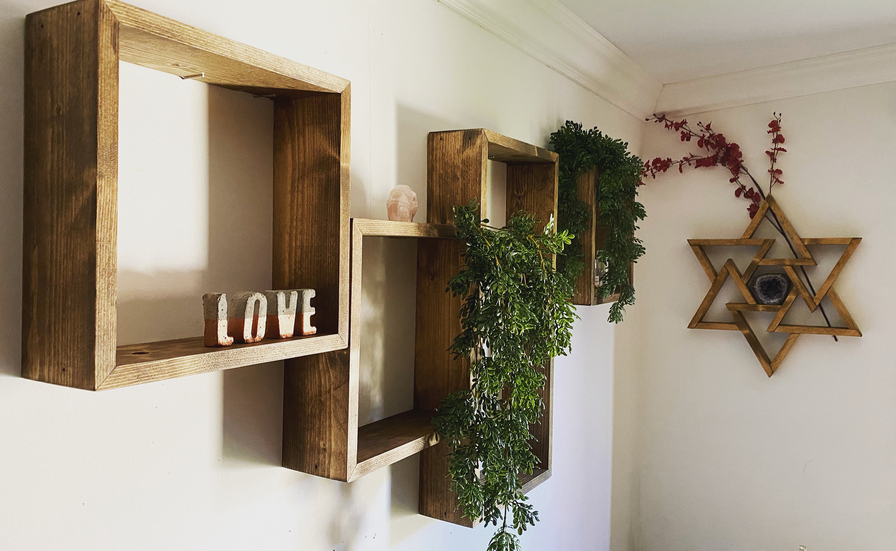 Wood cube shelf -  Italia