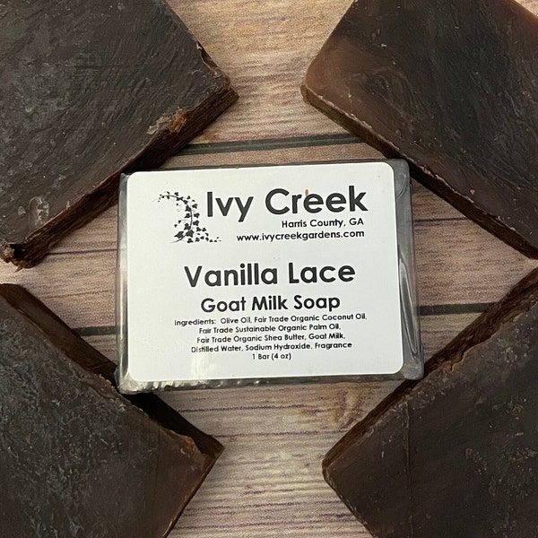 Ivy Creek Vanilla Lace Soap - Handmade, Small Batch - Natural Holistic Soap  -  4 oz