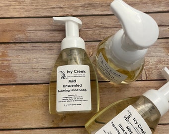 Mild Unscented Foaming Hand Soap | Foaming Hand Soap | Natural Hand Soap