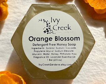 Honeycomb Bee Soap | Mini Bee Guest Soap | Orange Blossom Honey Soap | Lavender Floral Favor Soap | Bee Party Favor | 2.5oz