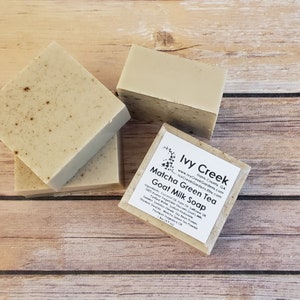 Matcha Green Tea Goat Milk Soap: Natural Hand & Body Wash