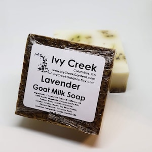 Ivy Creek Lavender Goat Milk Bar Soap | All Natural Handmade Soap | Gentle and Nourishing