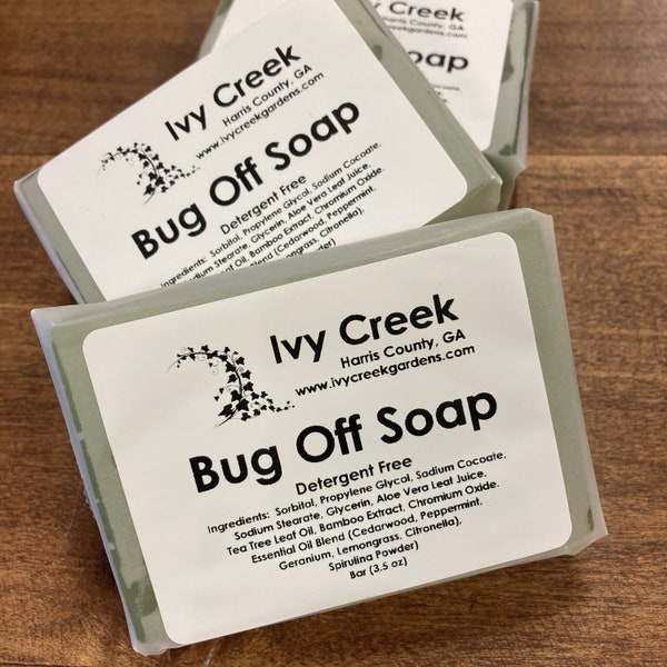Natural Bug Repellent Soap: Citronella, Cedarwood, Lemongrass - Kid & Pet Safe