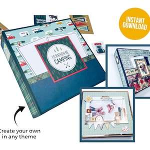 Miniálbum interactivo (PDF y tutorial), miniálbum DIY, crea tu propio álbum, álbum de recortes, álbum de fotos
