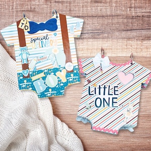 Onesie Baby Mini Album Tutorial – DIY Scrapbook Bundle