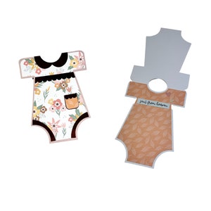 Paquete de patrones y archivos recortables para tarjetas de bebé, tarjetas de bebé con formas, tutorial, SVG, cree su propia tarjeta, tarjeta DIY imagen 3