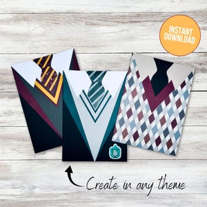 Paquete de patrones y archivos de corte para tarjetas de túnica de mago, crea tu propia tarjeta, tarjeta DIY, archivos de corte, tutorial de tarjetas, SVG
