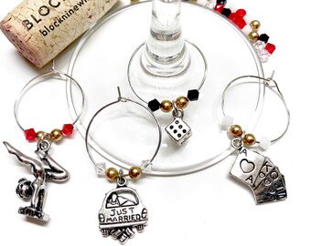 Wine Charms - "Vegas" - Wine Charm Set of 4