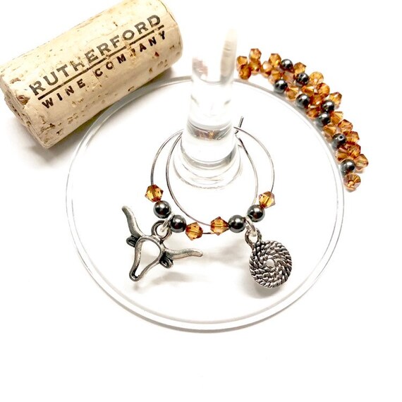 Wine Charms - "Rodeo" - Wine Charm Set of 2
