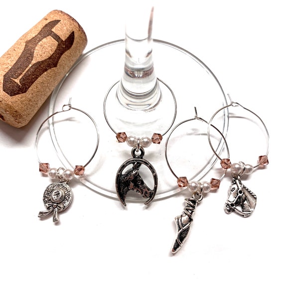 Wine Charms - "Saratoga" - Wine Charm Set of 4