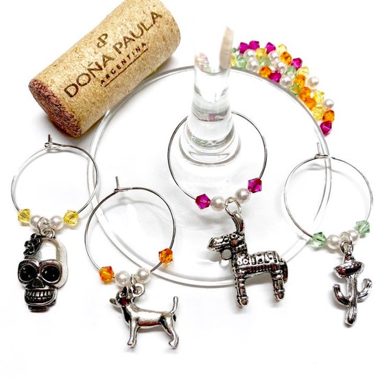 Wine Charms - "Mexico" - Wine Charm Set of 4