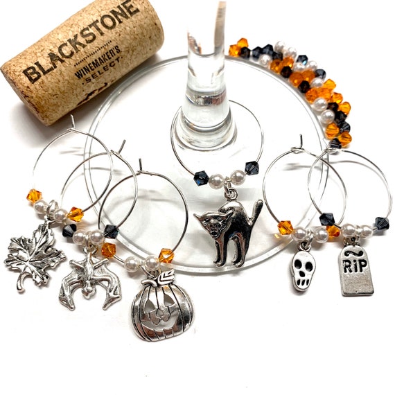 Wine Charms - "Halloween V" - Wine Charm Set of 6