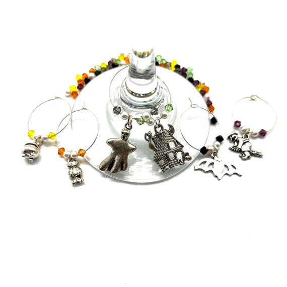 Wine Charms - "Witch’s Brew I" - Wine Charm Set 0f 6