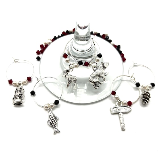Wine Charms - "Adirondack III" - Wine Charm Set of 6