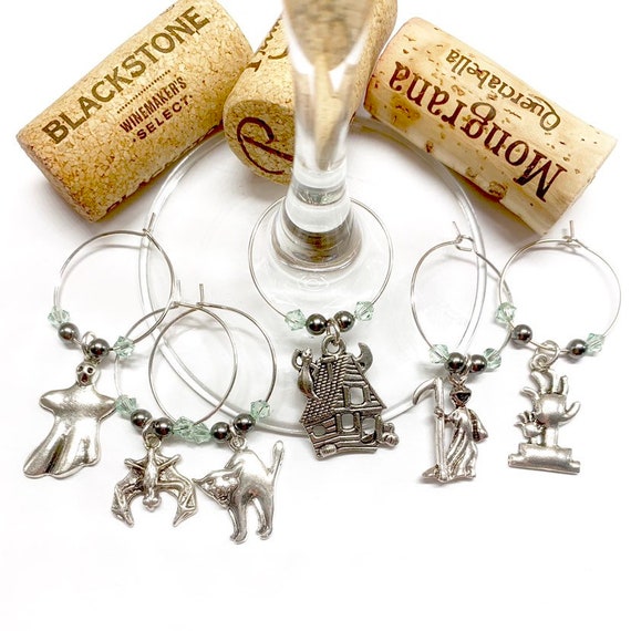 Wine Charms - "Haunted House"