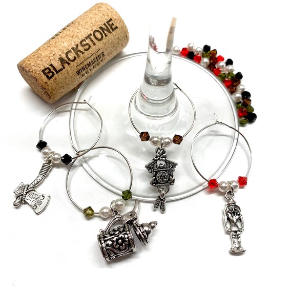 Wine Charms - "Germany" - Wine Charm Set of 4