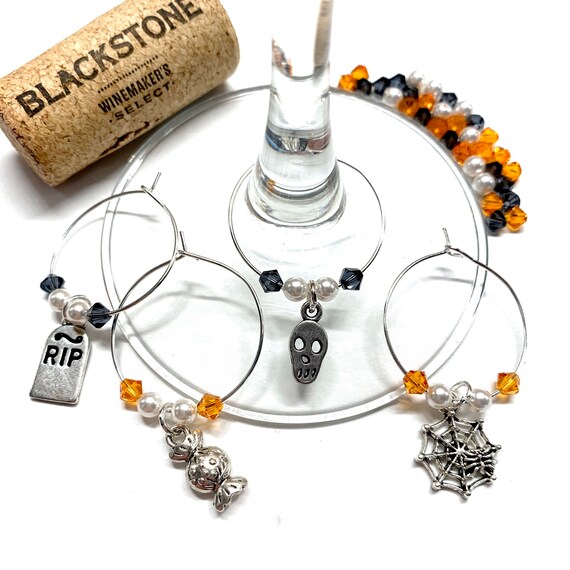 Wine Charms - "Halloween II" - Wine Charm Set of 4