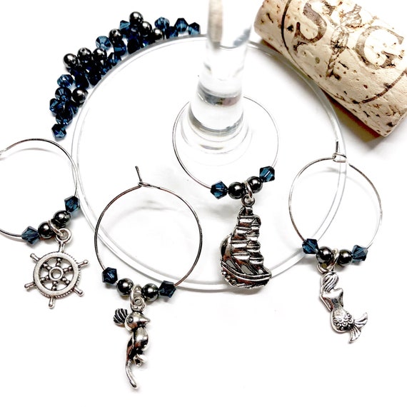 Wine Charms - "Pirates" - Wine Charm Set of 4