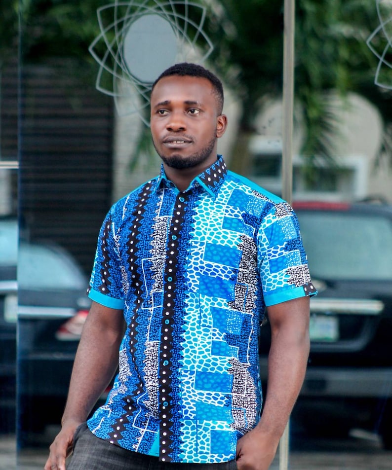 Men shirt/ African fabric shirt/ African shirt for men/ | Etsy