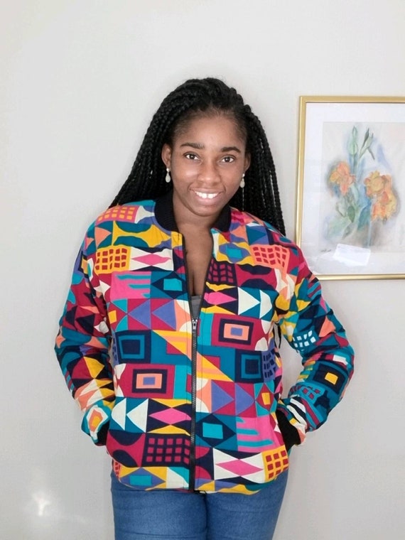 Ankara Bomber Jacket African Wax Bomber 