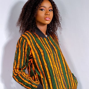 Ankara bomber jacket, African wax bomber jacket, bomber jacket, unisex bomber jacket, handmade jacket, Afrocentric bomber jacket, jacket