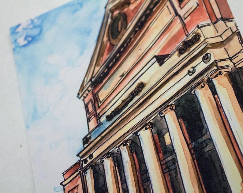 Symphony Hall: Boston Watercolor Print image 4