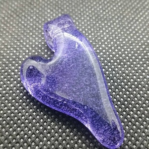 Purple Lollipop Heart Pendant