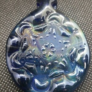 Blue Fumed Metraton Pendant