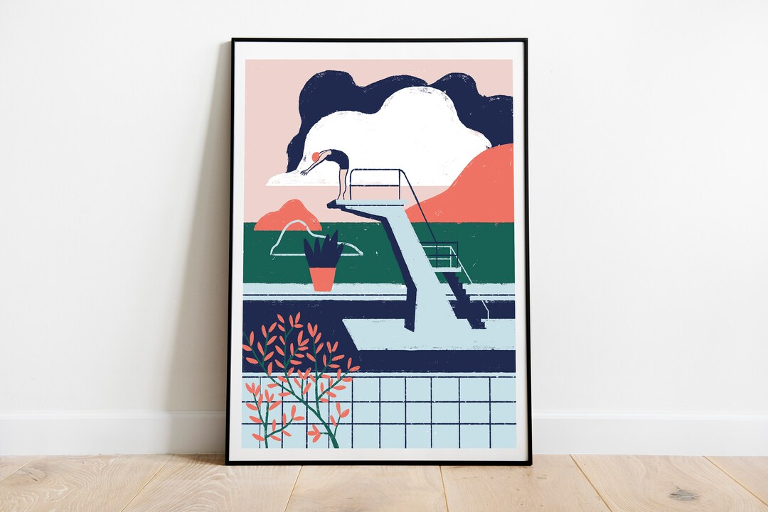 Digital Print THE DIVING BOARD - Etsy