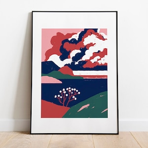 Poster Storm #2 | Poster / Druck / Kunstdruck / Siebdruck / 30 x 40 | MEERJUNGFRAU