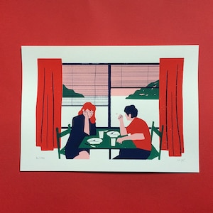Poster At he Dinner, Silkscreen Print