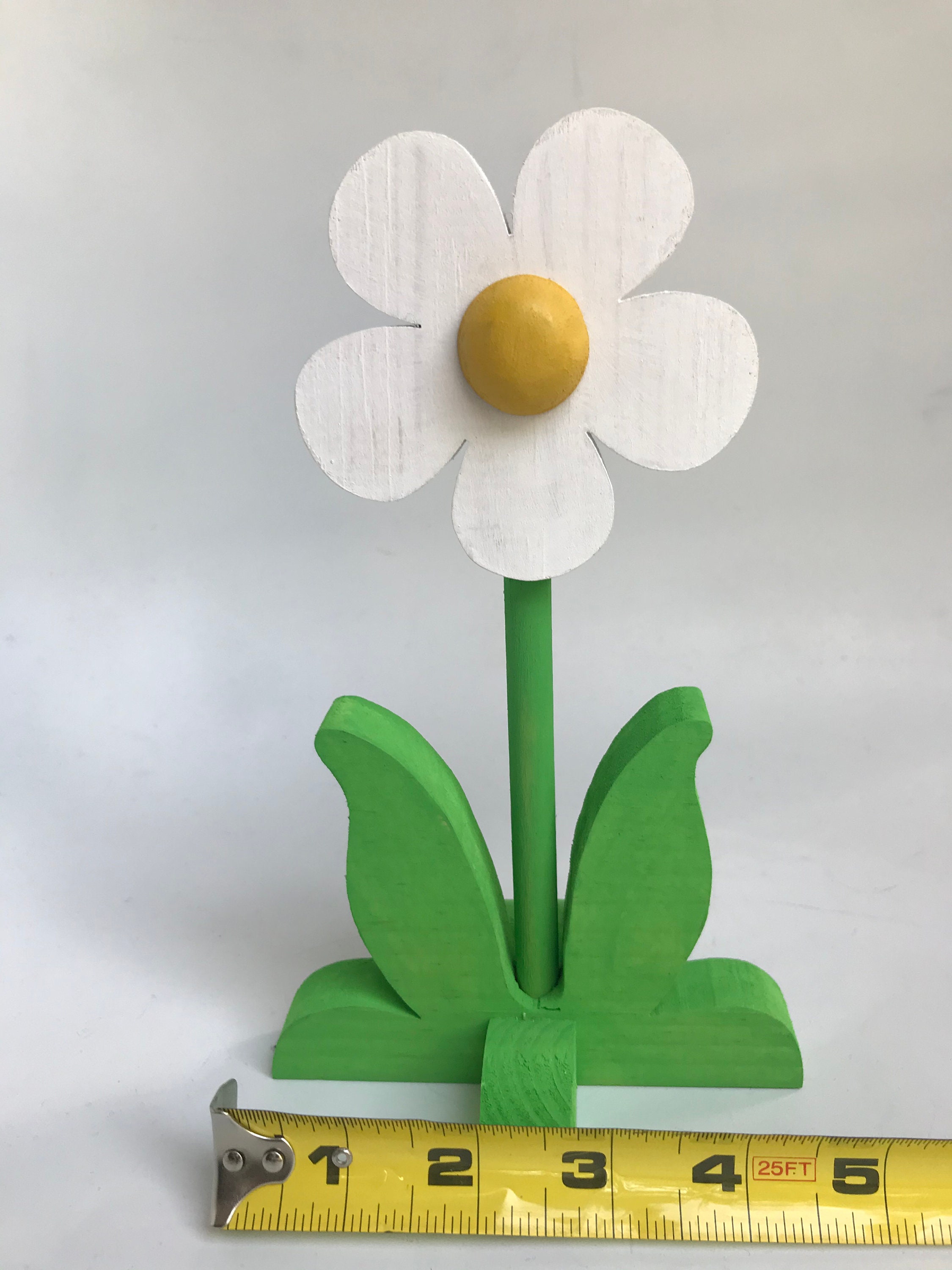 Handmade Wooden Daisy Flower Choose 5 6 or 9 Petals Etsy