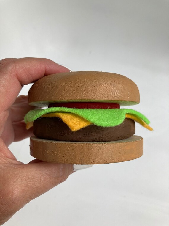 wooden mcdonalds play food