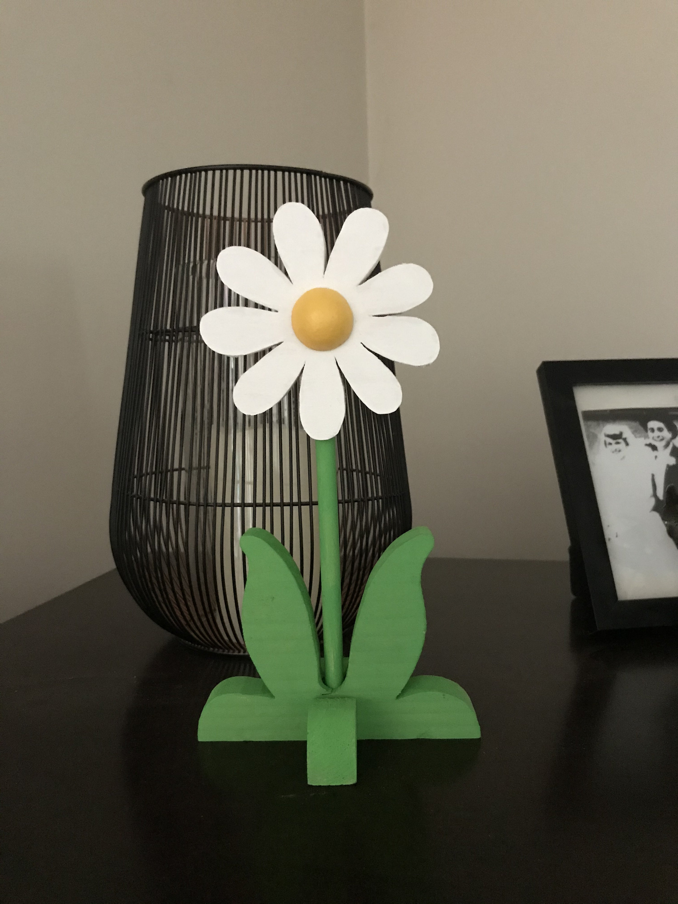 Handmade Wooden Daisy Flower Choose 5 6 or 9 Petals Etsy