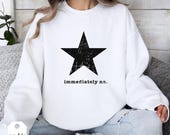 Distressed Star and quote. Immediately No. Sarcastic Design, Adult Minimalist Text Graphic, Digital Download. Sublimation Design PNG