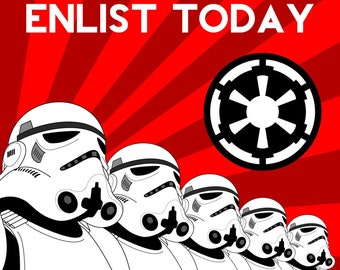 Star Wars Galactic Empire-Propaganda Enlistment Poster 11x17 PDF